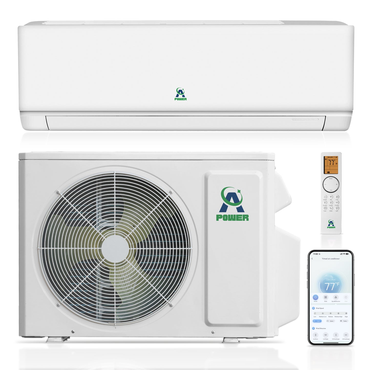 12,000BTU 115V Mini Split Inverter AC with Heat Pump