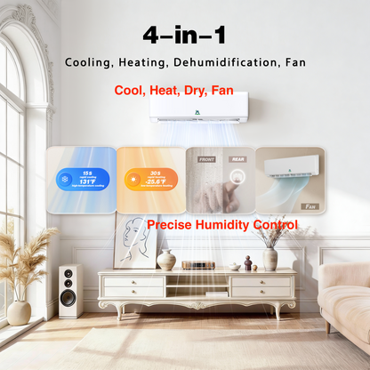 12,000BTU 115V Mini Split Inverter AC with Heat Pump