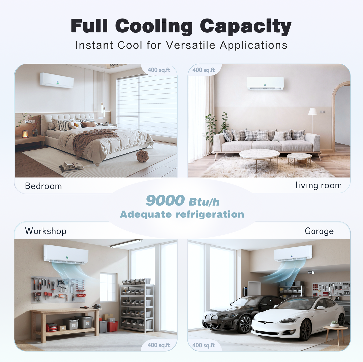 12,000BTU 115V Mini Split Inverter AC with Heat Pump